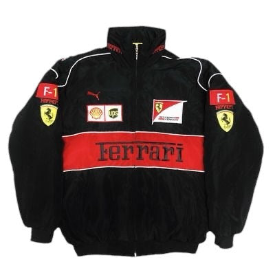 Chamarra Ferrari Vintage Negra